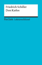 Lektüreschlüssel. Friedrich Schiller: Don Karlos - Reclam Lektüreschlüssel