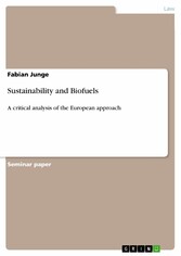 Sustainability and Biofuels - A critical analysis of the European approach
