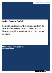 Réalisation d'une application de gestion du centre Médico-Social de l'Université de Maroua. Application de gestion d'un centre de santé