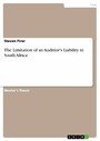 The Limitation of an Auditior's Liability in South Africa